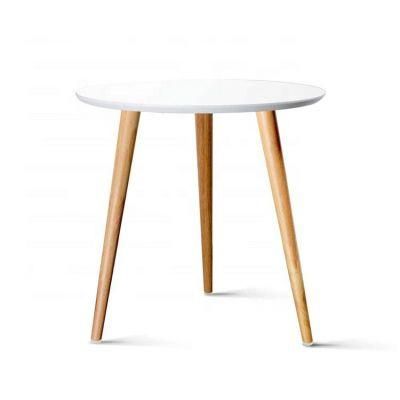 Modern Wooden MDF Designed Small Round Coffee Table