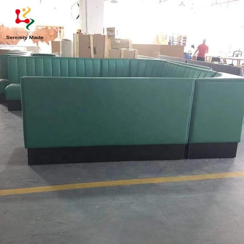 New Restaurant Furniture Timber Base Banquette Seating Sofa Set