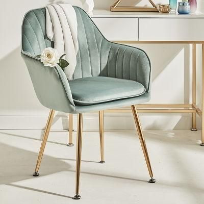 Dining Chair Wholesale Gold Luxury Nordic Cheap Indoor Home Furniture Room Restaurant Dining Leather Velvet Modern Dining Chair