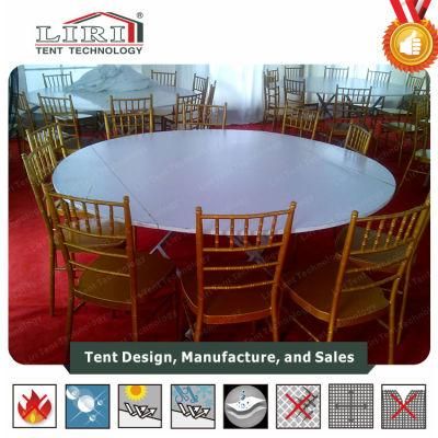 1.8m 10 Persons Folding Round Table for Banquet Event