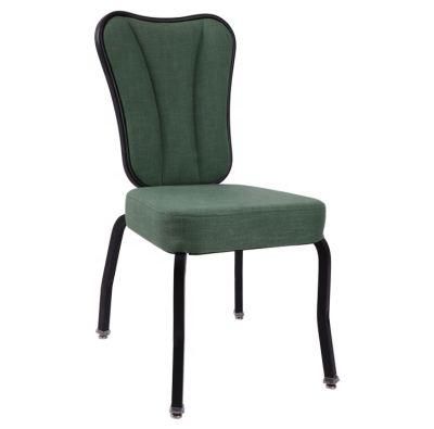 High Quality Comfortable Stackable Metal Banquet Sway Back Chair