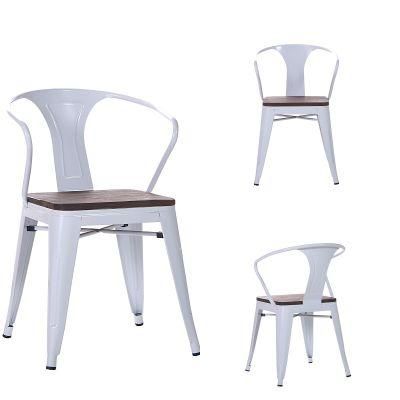 Popular Cheaper Price Powder Coating Commercial Furniture Restaurant Vintage Industrial Metal Dining Chair