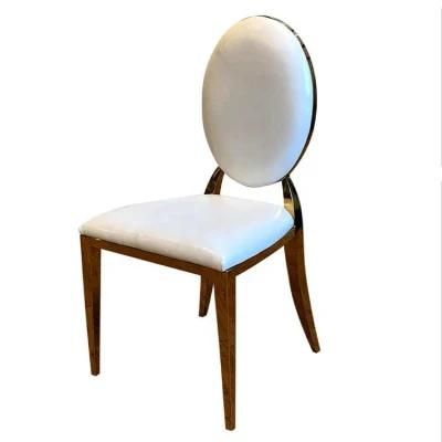 PU Leather Metal Frame Hotel Outdoor Restaurant Wedding Dining Chair