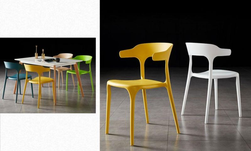 Wholesale Colorful Stackable Lesiure Plastic Dining Chair