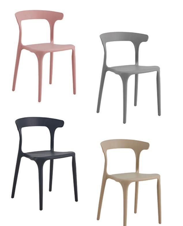 Best Selling PP-106 Backrest Armrest Stackable PP Plastic Chair Modern Dining Chair