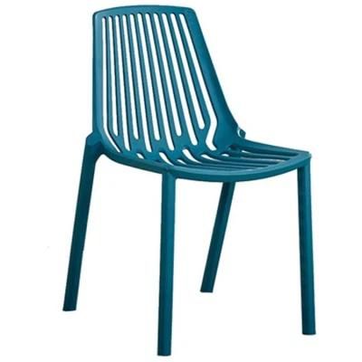 PP Armless Coffee Leisure Chairs Stacking Dining Chairs Living Room Chairs Modern Furniture Restaurant Chairs for Dining