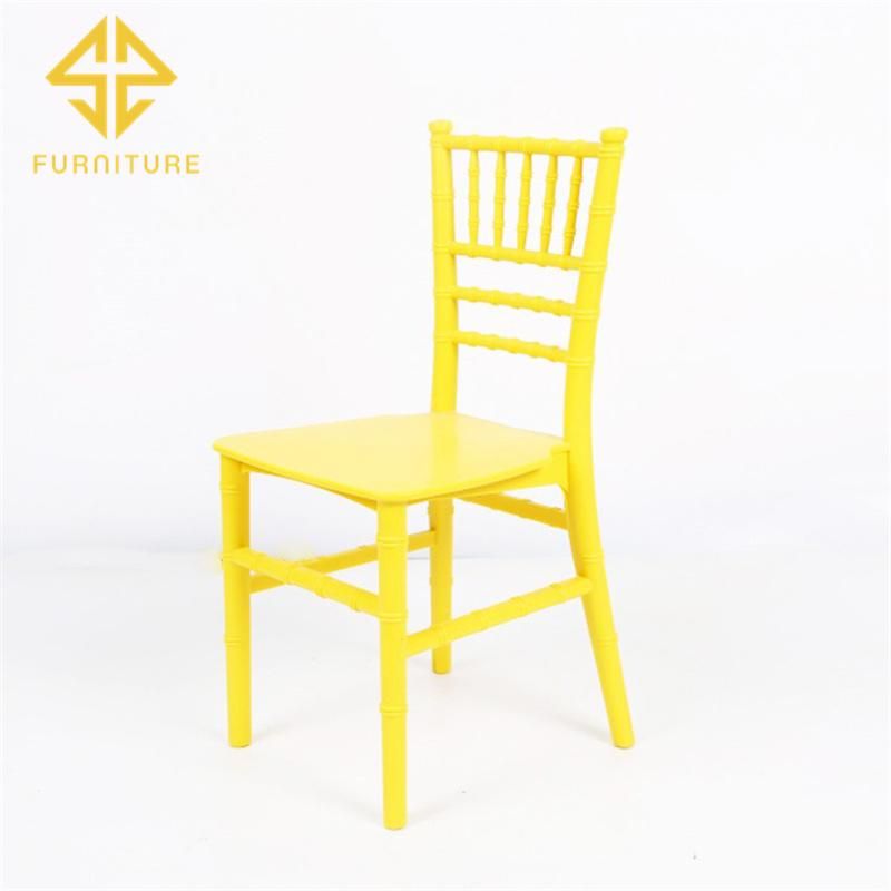 Event Furniture Plastic Resin Kids Tiffany Chair Stacking Chiavari Chair for Restaurant Hotel Wedding Banquet Party Use