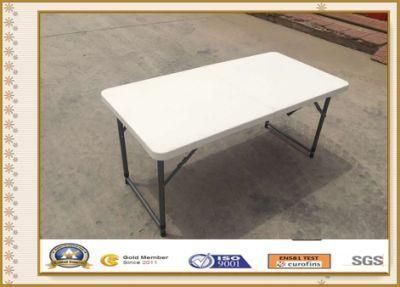 4FT/122cm High Quality Plastic Rectangle Folding Table for Garden, Meeting, Event, Party, Wedding, School, Hotel, Dining Hall, Restaurant