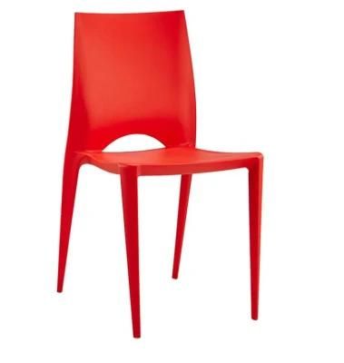 Sedie Vintage Restaurant Wearable Plastic Chair with Back Rest