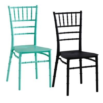 China Factory Modern Furniture Hotel Restaurant Event Stacking Nordic PP Plastic Tiffany Chiavari Wedding Dining Chair