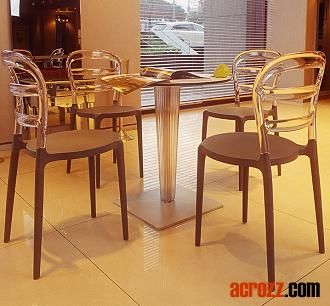 Modern Designer Furniture Plastic Stacking Wien Chair