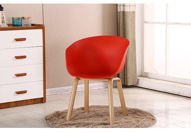 2021 Hot Sale Living Room Makeup Chair Cafe Shop Leisure Armchair Metal Frame Nordic Plastic Dining Chair