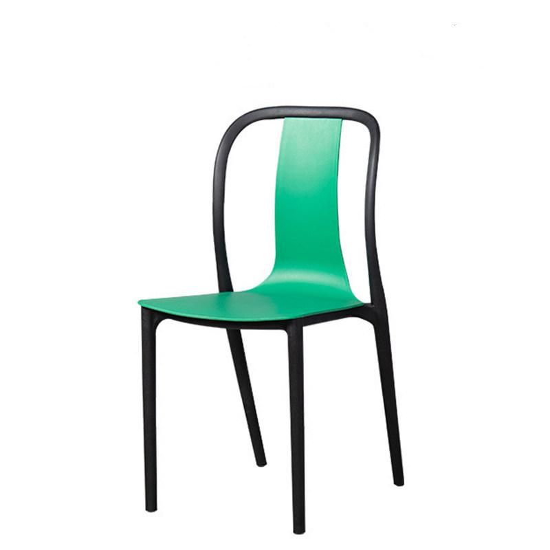 Modern High Back Armless Restaurant Banquet Hotel Dining Plastic Chair