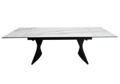 New Style Dining Table Simple Table Ceramic Extension Restaurant Furniture