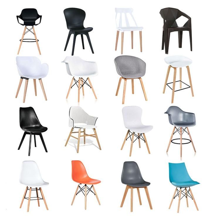 Wholesale Modern Home Furmiture Wooden Legs Plastic Dining Chairs