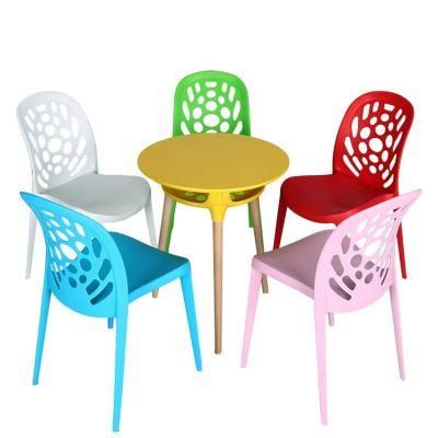 Cheap Price Outdoor Modern White Restaurant Stackable PP Dining Plastic Chairs for Sale