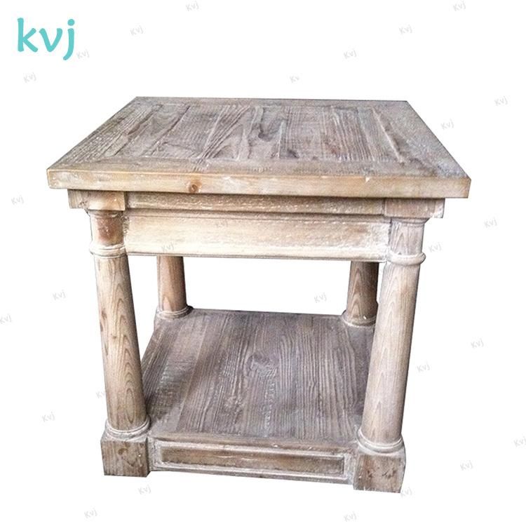 Kvj-7321 Antique Rustic Solid Reclaimed Wood TV Cabinet