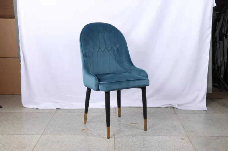 Wholesale Nordic Modern Design Fabric Upholstered Seat Dining Chairs