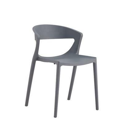 Classic Black Plastic Chair Stacking Factory Direct Selling Best Price Customized Armrest Stackable PP Plastic Chairs for Events