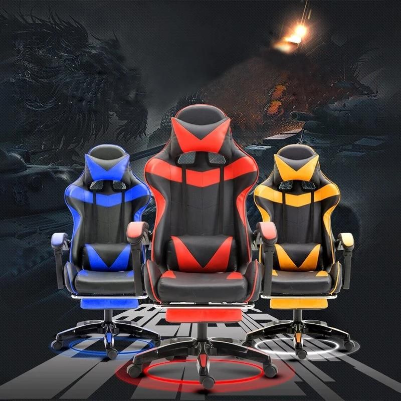 Wholesale Cheap High Quality PU Leather Nylon Base Gas Lift Rotatable Rotating Height Adjustable Silla Computer Racing Gaming Chair