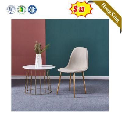 Modern Cafe Shop Restaurant Furniture Fabric Chairs Metal Leg Dining Chair