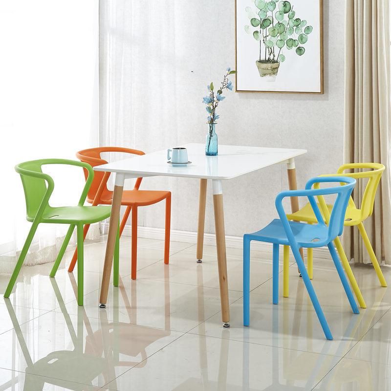 Wholesale Modern Special Home Furniture Stackable PP Dining Plastic Chairs Cheap Price Restaurant Coffee Chair