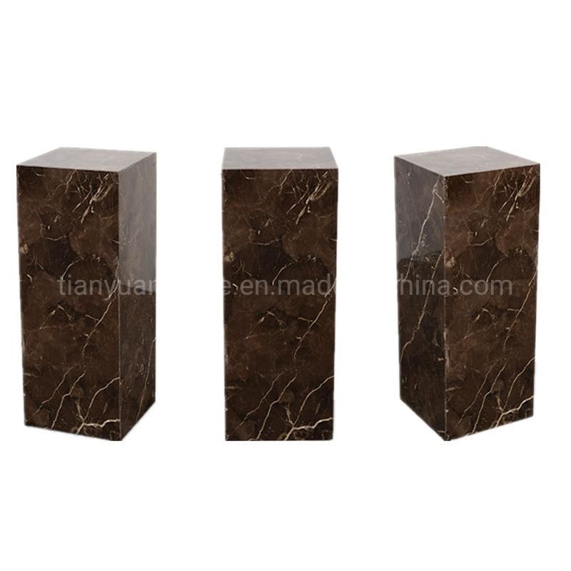 Marble Display Cube Retail Display Stand Plinth 5 Side Boxes