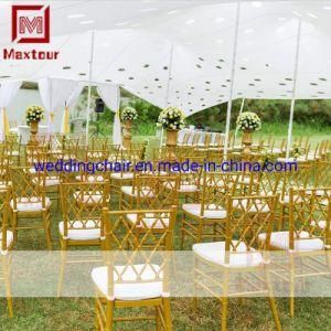 2019 Event Furniture Wedding Baquet Golden Acrylic Plastic Chiavari Chair