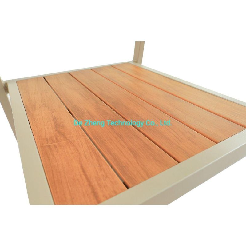 Hot Sale Modern Design Stackable Leisure Polywood Aluminum Garden Chair