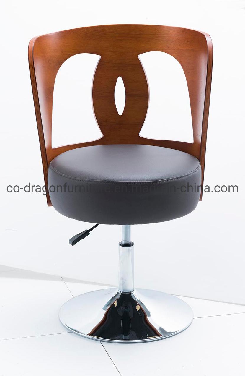 Modern High Quality Swivel Adjustable Lift Wooden Leisure Bar Chair