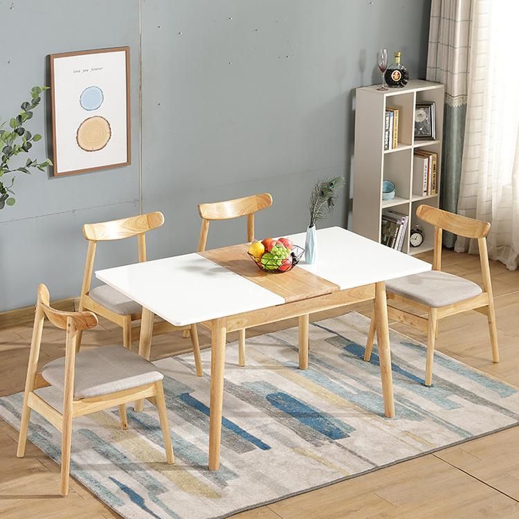 Modern Home Furniture Table a Manger Extendable Dining Table Mesa De Comedor Alargar Solid Wood Industrial Table