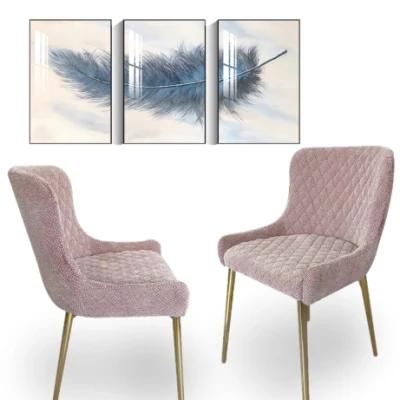 Wholesale Market Dining Restaurant Home Modern Flannel Living Room Dining Chairs