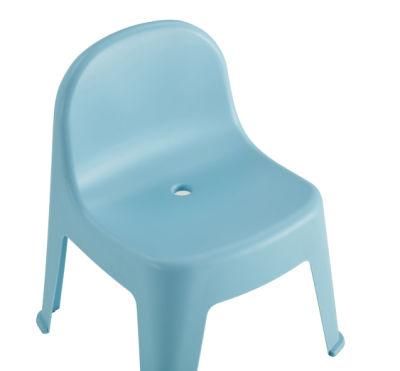 Plastic Backrest Stool Living Room Non-Slip Change Shoe Bench Kindergarten Kids Child Step Stool Household Thicken Square Stool