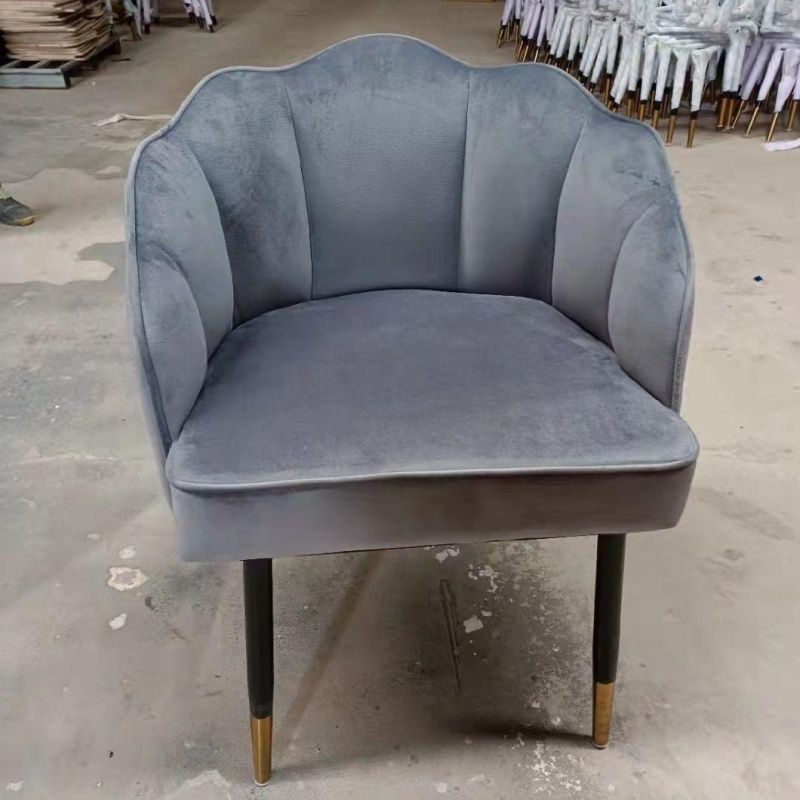 Wholesale Upholstered Best Selling Customized Iron Legs Chair