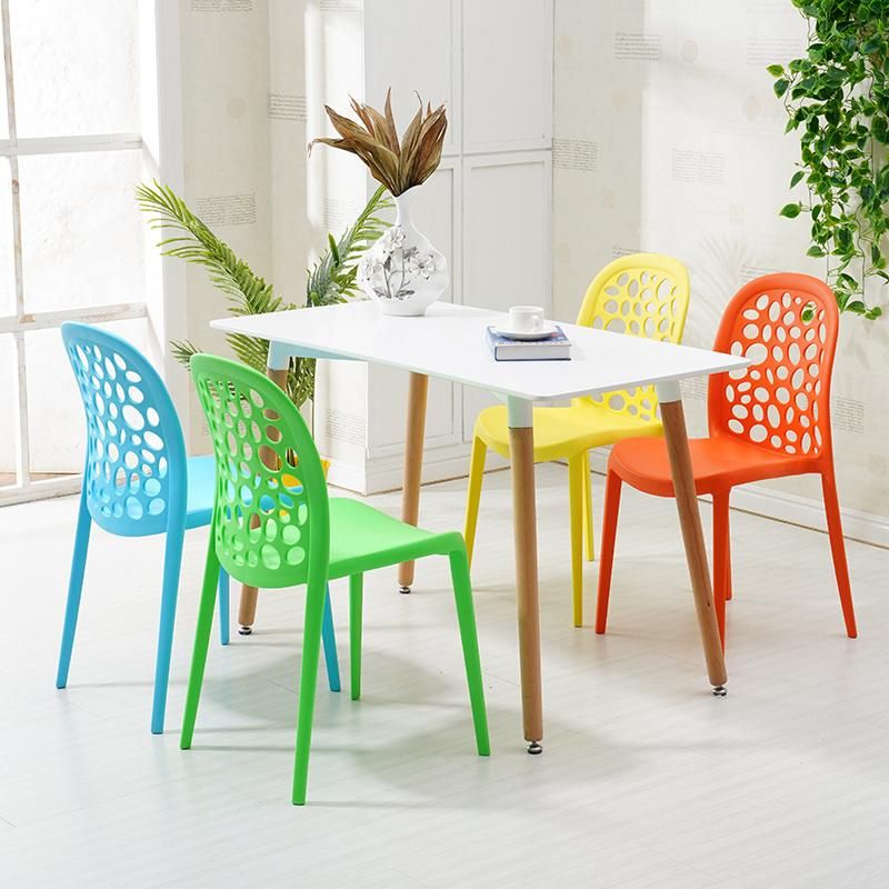 Cheap Price Outdoor Modern White Restaurant Stackable PP Dining Plastic Chairs for Sale