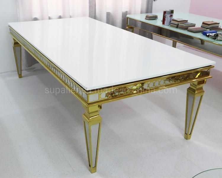 Hotel Restuarant Wedding Event Dining Table for 200cm Length