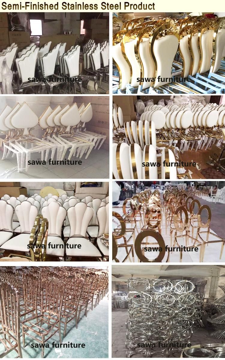 Hot Sale Stackable Cheap Iron Chiavari Chairs for Wedding Banquet