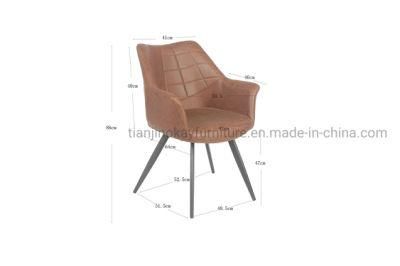 Italian Minimalist Modern Iron Frame Designer Fabric Dining Chair for Hotel Cafes and Restaurants Can Be Customized Dining Chair