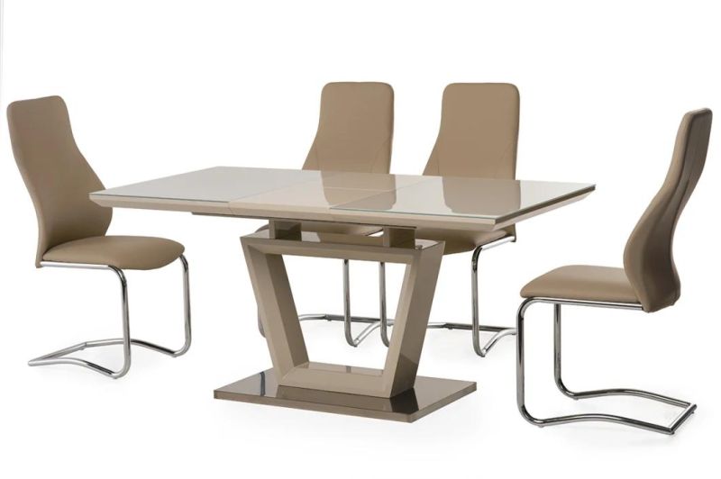 Okay Hot Selling Dining Table Set Modern Dining Room Furniture Tables and Chairs with Extendable Size