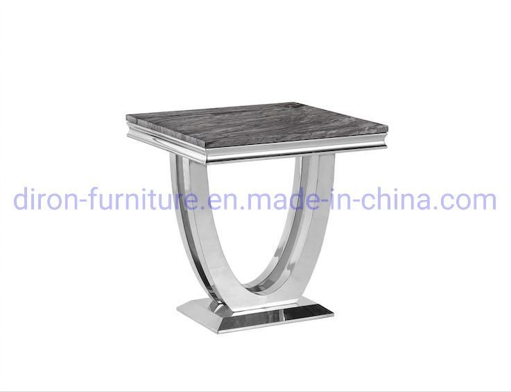 Euro Popular Stainless Steel Marble Coffee Table