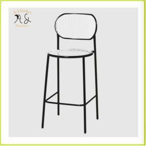 Industrial Metal Wire Ins Design Outdoor High Bar Chair Restaurant Bar Stool