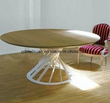 Nordic Solid Wood Table, Solid Wood Round Table Hotel Round Table Table (M-X3772)