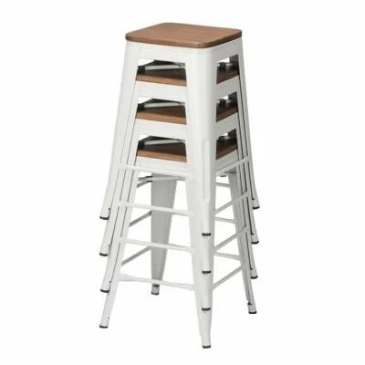 Tabouret Bar Stool 30 Inches Industrial Stackable Dining Cafe Restaurant Cafeteria Bistro Tolix Metal Bar Stool Chair