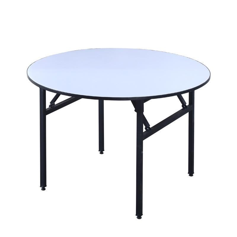 Metal Frame Banquet Hotel Restaurant Dining Folding Table for Hotel