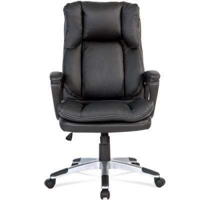 High Back Ergonomic White PU Leather Computer Manager Work Desk Office Chair