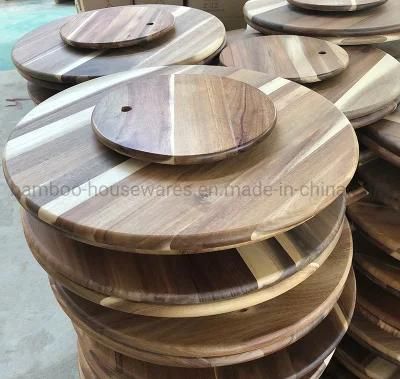 Wholesale Round Acacia Small Dining Room Wooden Rotary Table