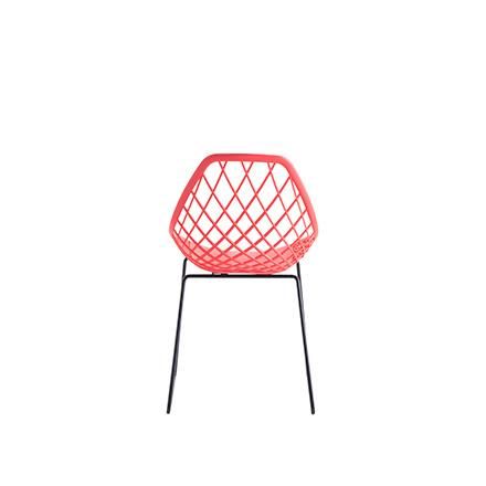 Wholesale Modern Design PP Restaurant Dining Room Furniture Chair Plastic Chair Metal Legs Leisure Chair