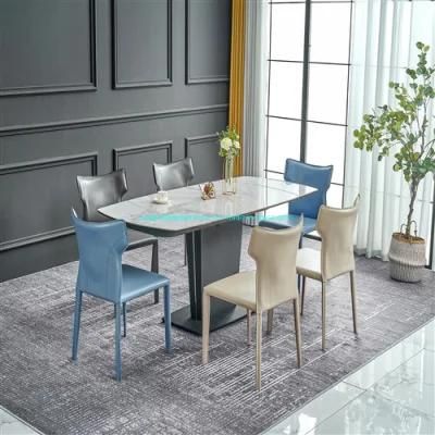 12mm Marble Grey Color Ceramic Dining Table