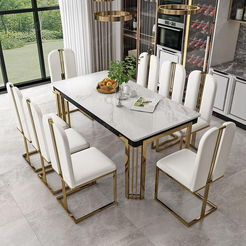 Modern Home Furniture Good Quality Marble Kd Dining Table