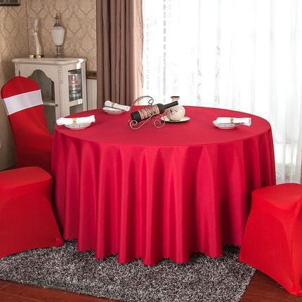 High Quality Polyester Tablecloth for PVC Plastic Round Table Cloth